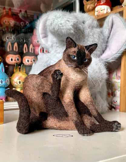 Custom Needle Felt Pet Portrait & Sculpture